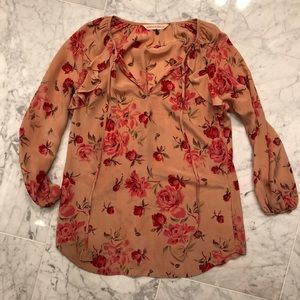 Rebecca Taylor Floral Blouse Size 0
